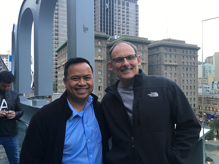 Dr. Ron Hernandez with David Duncan